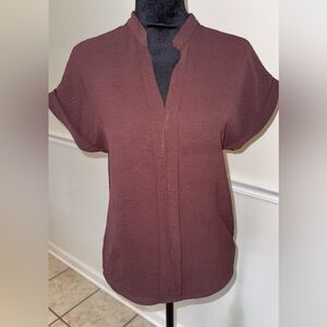 Effortless Maroon Blouse – Size Small